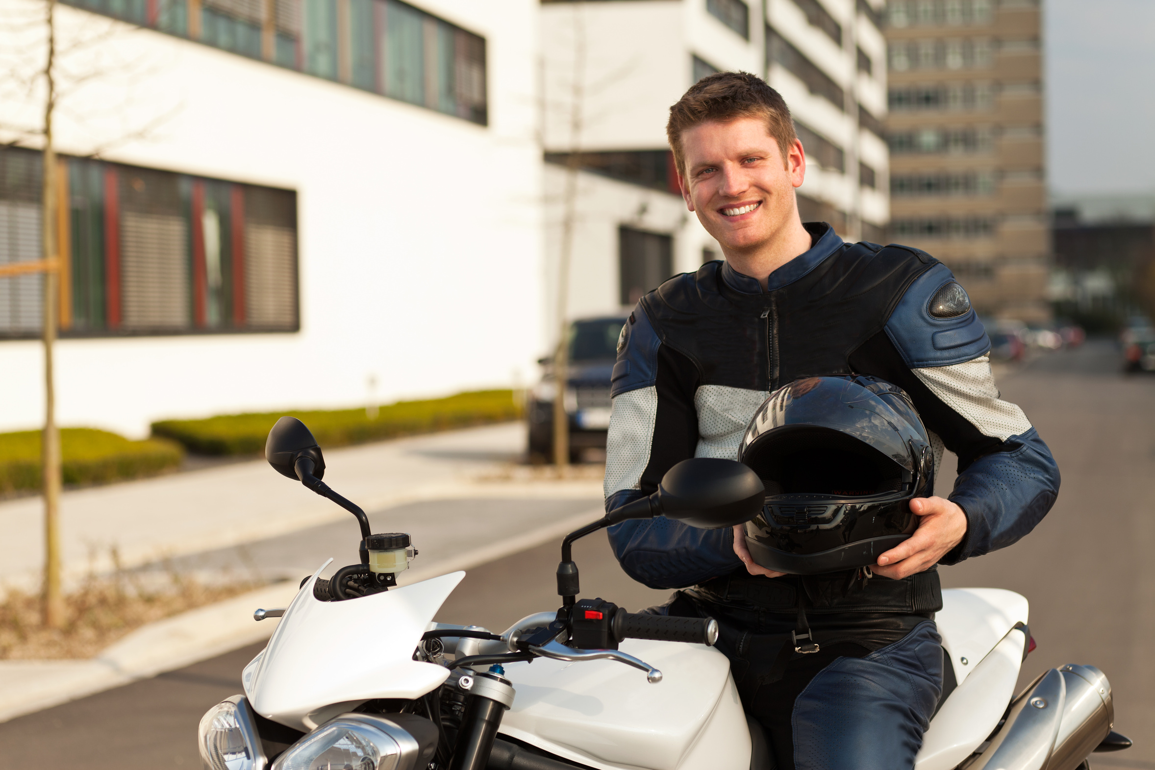 man on a motorcycle